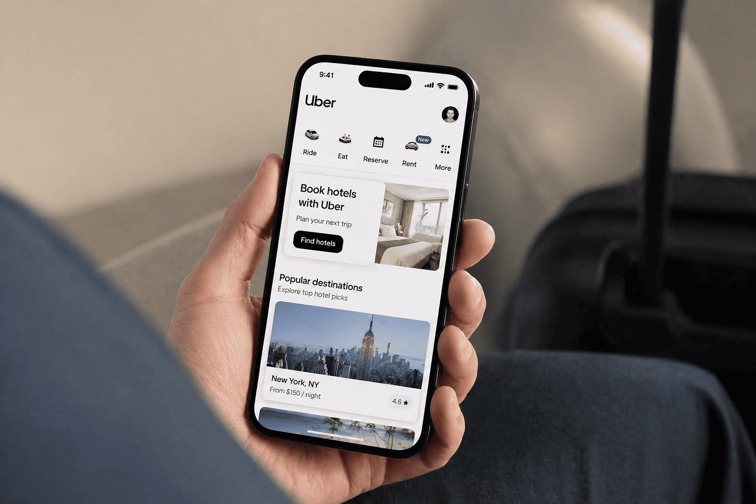 Uber devient une super-app avec la réservation d’hôtels
